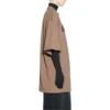T-shirt Caps, corte largo “Tan” 651795TNVL17761