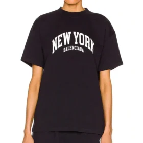 T-shirt «Cities New York» com corte médio «Azul-escuro» 612965TLVM23967