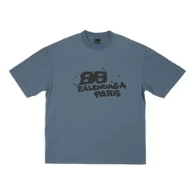 T-shirt com ícone BB Icon desenhado à mão, corte médio «Azul-preto» 612966TNVN44183