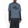 T-shirt com ícone BB Icon desenhado à mão, corte médio «Azul-preto» 612966TNVN44183