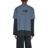 T-shirt com ícone BB Icon desenhado à mão, corte médio «Azul-preto» 612966TNVN44183