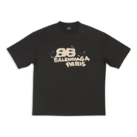 T-shirt com ícone BB Icon desenhado à mão, corte médio, «Preto» 612966TNVN41059