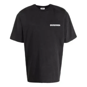 T-shirt com corte lateral «Black» 641655TLVB39034