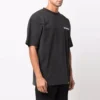 T-shirt com corte lateral «Black» 641655TLVB39034