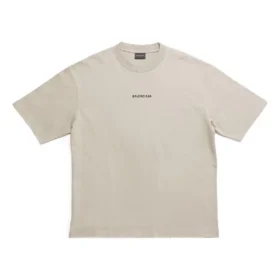 T-shirt com costas abertas, corte médio «Beige» 612966TOVJ89763