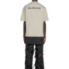 T-shirt com costas abertas, corte médio «Beige» 612966TOVJ89763