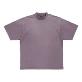 T-shirt com costas largas, corte médio «Purple Grey» 764235TPVK15500