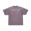 T-shirt com costas largas, corte médio «Purple Grey» 764235TPVK15500