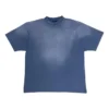 T-shirt com desenho à mão «Blue» 764235TPVU42671