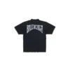 T-shirt com desenho à mão, corte médio «Black Faded» 764235TPVU41569