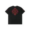 T-shirt com estêncil metálico BB «Preto Vermelho» 764235TPVI21568
