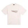 T-shirt com estêncil político «White Black» 764235TQVI59784