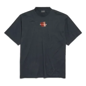 T-shirt com fita nas costas Balenciaga «Preto» 764235TSVG28737 T-shirt com fita nas costas Balenciaga «Preto» 764235TSVG28737