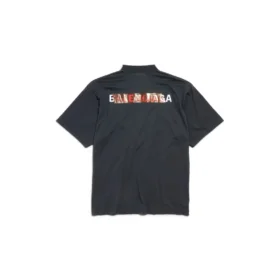 T-shirt com fita nas costas Balenciaga «Preto» 764235TSVG28737 T-shirt com fita nas costas Balenciaga «Preto» 764235TSVG28737