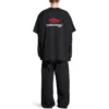 T-shirt com frente dupla «Washed Black» 791615TQVQ61021