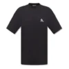 T-shirt com logótipo «B» desportiva, corte largo «Preto» 681045TLVN11070