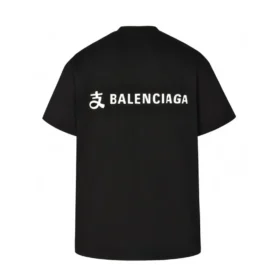 T-shirt com logótipo Balenciaga x Alipay «Preto Branco» 787349TRVY91000
