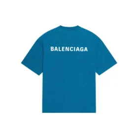 T-shirt com logótipo, corte médio “Azul” 612966TLVB99567