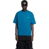 T-shirt com logótipo, corte médio “Azul” 612966TLVB99567