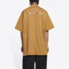 T-shirt com logótipo, corte médio «Beige» 612966TLVB39504