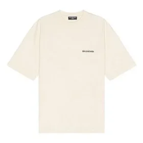 T-shirt com logótipo, corte médio «Beige» 612966TMVF49069
