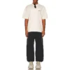 T-shirt com logótipo, corte médio «Beige» 612966TMVF49069