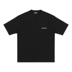 T-shirt com logótipo, corte médio «Preto» 612966TMVF41070