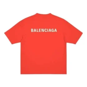 T-shirt com logótipo, corte médio «Vermelho Brilhante» 612966TMVF43168