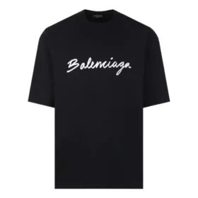 T-shirt com logótipo em script «Black White» 612966TMVB41070