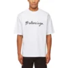 T-shirt com logótipo em script «Branco/Preto» 612966TMVB49040