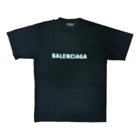 T-shirt com logótipo esbatido «Black Blue» 661705TKVD51070