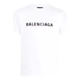 T-shirt com logótipo esbatido «Branco Preto» 661705TKVD59040