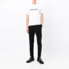 T-shirt com logótipo esbatido «Branco Preto» 661705TKVD59040