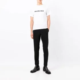 T-shirt com logótipo esbatido «Branco Preto» 661705TKVD59040