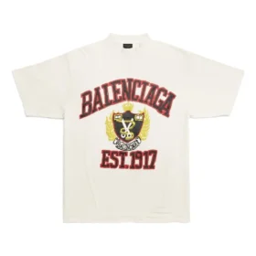 T-shirt com logótipo «Est. 1917 Crest» «Branco» 739784TOVK19012