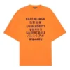 T-shirt com logótipo «Orange Black» 641614TJVI37513