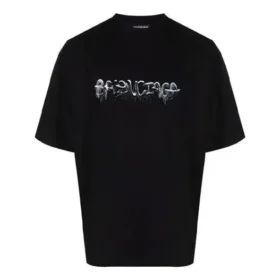 T-shirt com logótipo Slime, corte médio «Preto» 612966TLVF11069