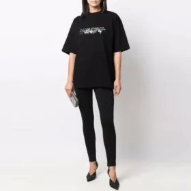 T-shirt com logótipo Slime, corte médio «Preto» 612966TLVF11069