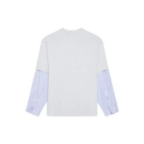 T-shirt com logótipo Slime em camadas «Cinza» 671401TLVF11203