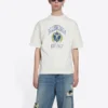 T-shirt com logótipo Varsity, corte médio «Branco» 612966TLV891375