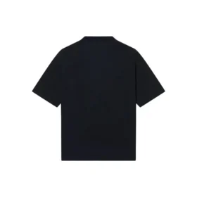 T-shirt com logótipo Varsity, corte médio «Preto» 612966TLV891076