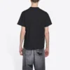 T-shirt com logótipo Varsity, corte médio «Preto» 612966TLV891076