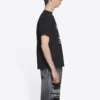 T-shirt com logótipo Varsity, corte médio «Preto» 612966TLV891076
