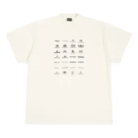 T-shirt com logótipos «Archives» Oversized «Branco» 712398TNVQ79784