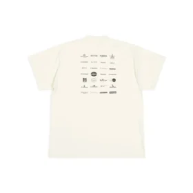 T-shirt com logótipos «Archives» Oversized «Branco» 712398TNVQ79784