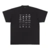 T-shirt com logótipos «Archives» Oversized «Preto» 712398TNVQ71070