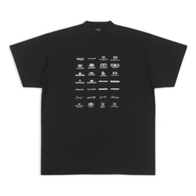 T-shirt com logótipos «Archives» Oversized «Preto» 712398TNVQ71070