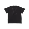 T-shirt com logótipos «Archives» Oversized «Preto» 712398TNVQ71070