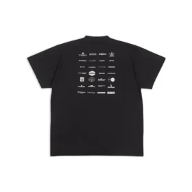 T-shirt com logótipos «Archives» Oversized «Preto» 712398TNVQ71070