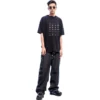 T-shirt com logótipos «Archives» Oversized «Preto» 712398TNVQ71070